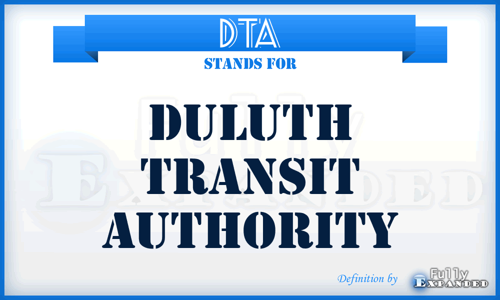 DTA - Duluth Transit Authority