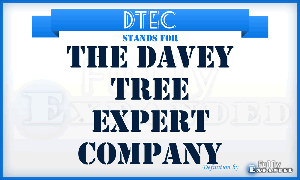 DTEC - The Davey Tree Expert Company