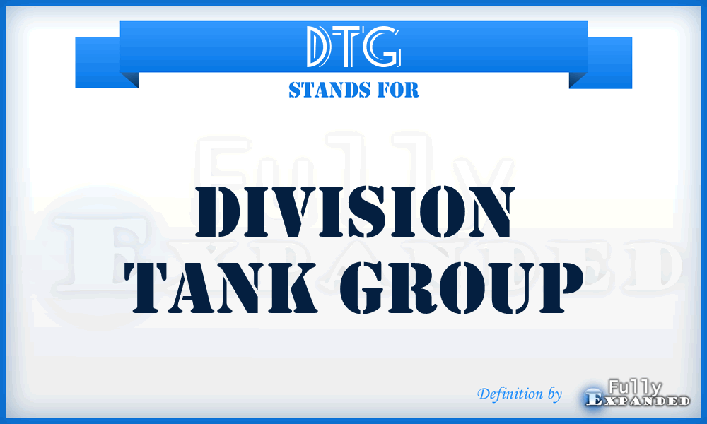 DTG - Division Tank Group