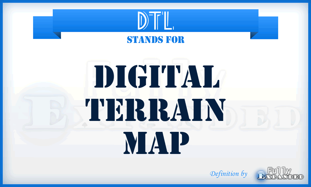 DTL - Digital terrain map