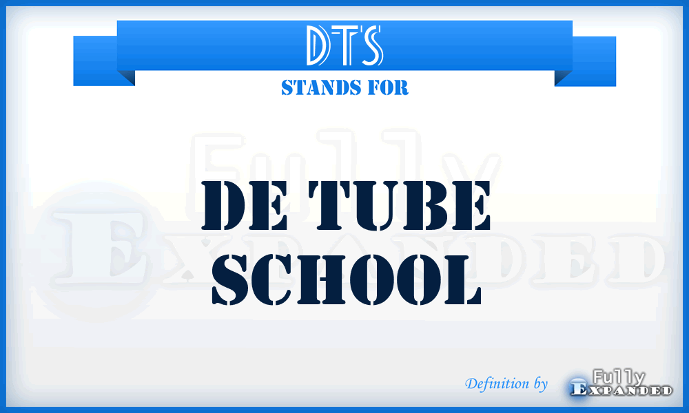 DTS - De Tube School