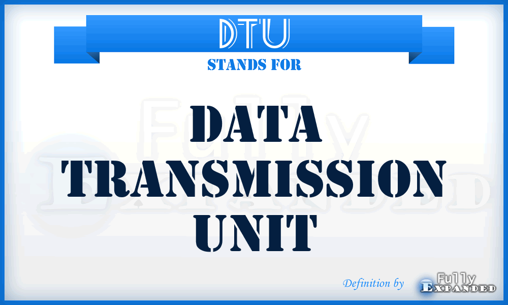 DTU - data transmission unit