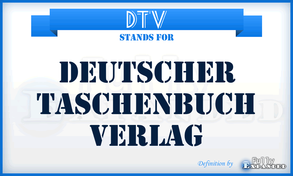 DTV - Deutscher Taschenbuch Verlag