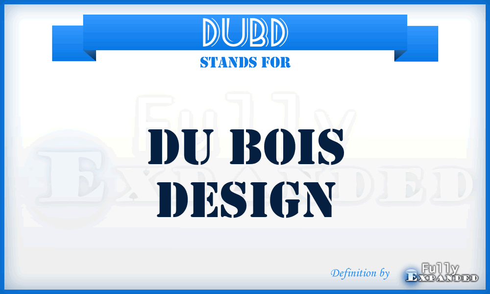 DUBD - DU Bois Design