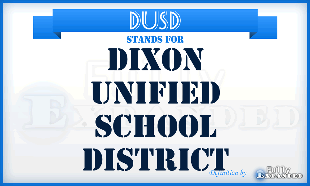 DUSD - Dixon Unified School District