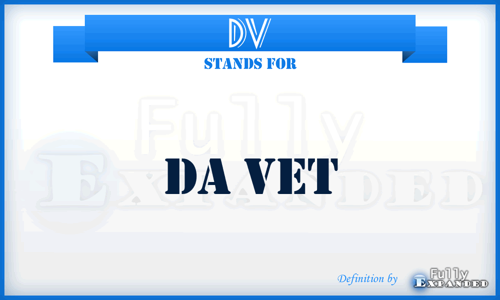 DV - Da Vet