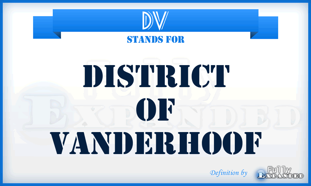 DV - District of Vanderhoof