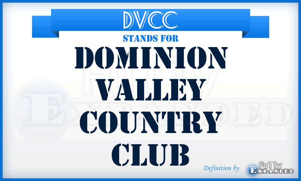 DVCC - Dominion Valley Country Club