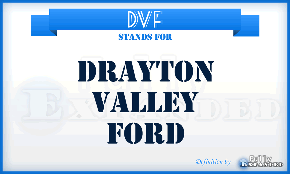 DVF - Drayton Valley Ford