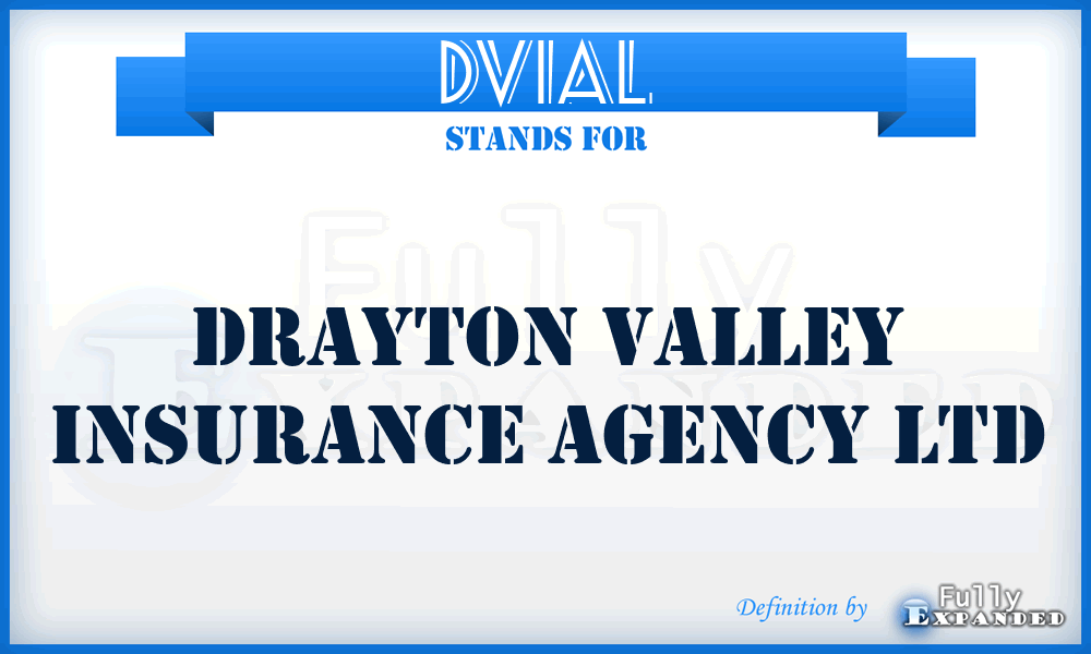 DVIAL - Drayton Valley Insurance Agency Ltd