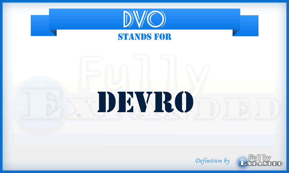 DVO - Devro