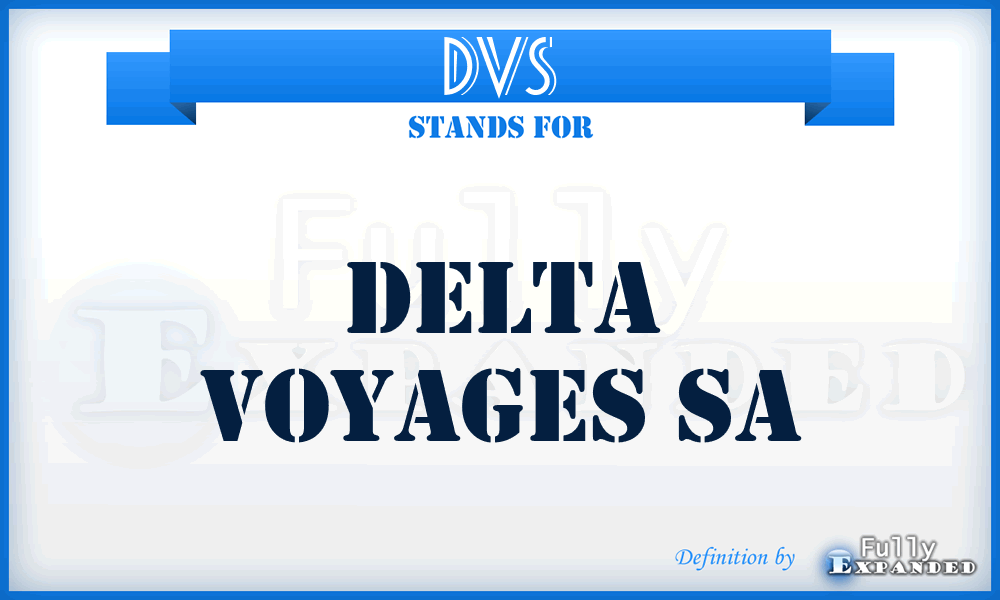 DVS - Delta Voyages Sa