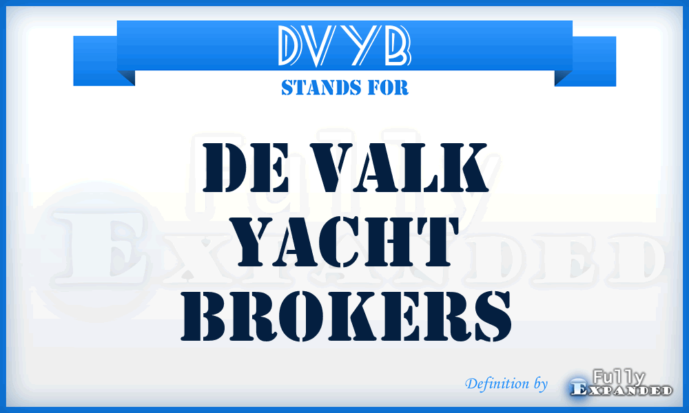 DVYB - De Valk Yacht Brokers