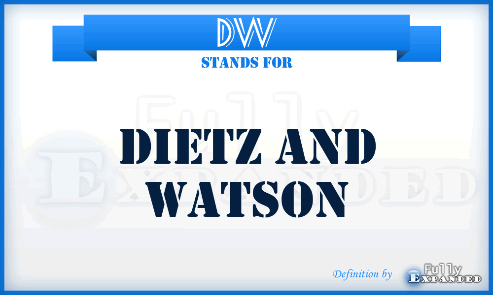 DW - Dietz and Watson