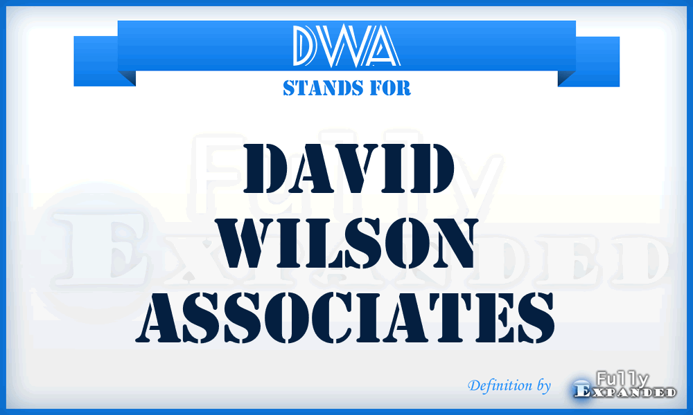 DWA - David Wilson Associates