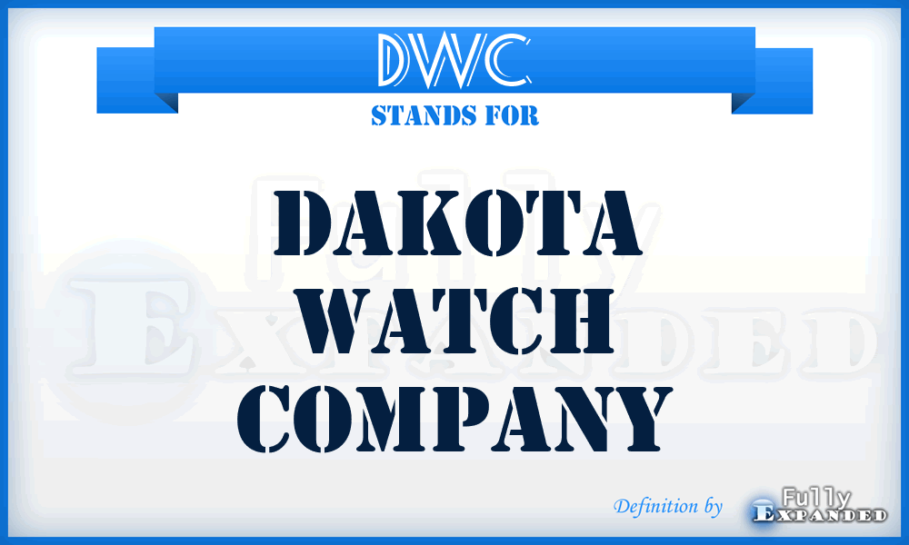 DWC - Dakota Watch Company