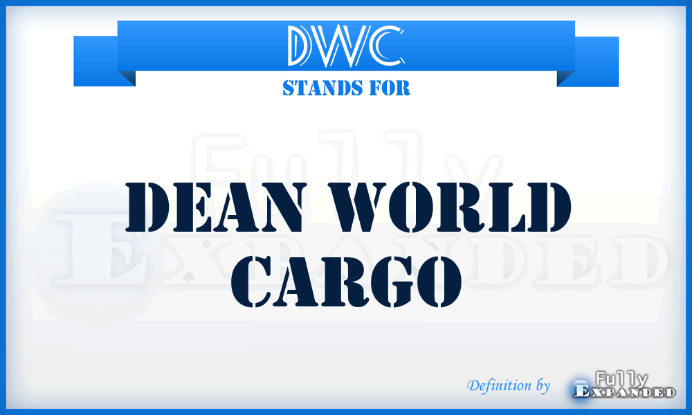 DWC - Dean World Cargo