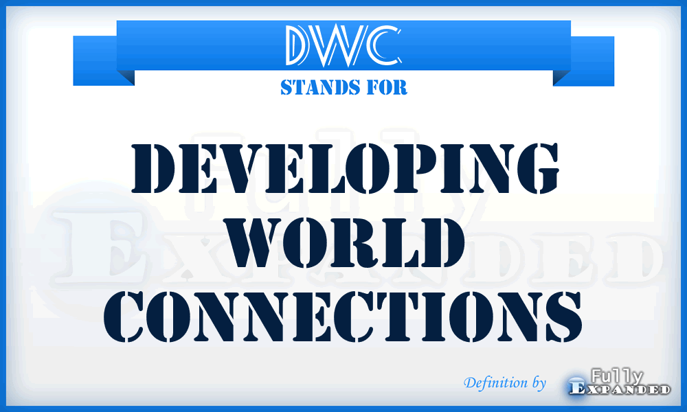 DWC - Developing World Connections