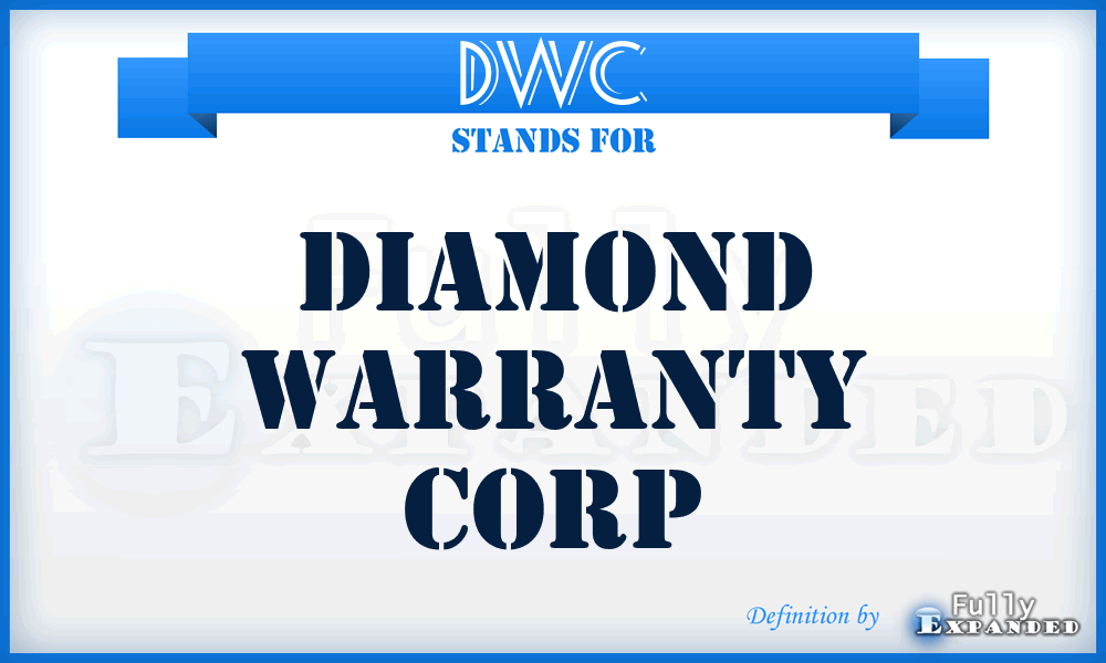 DWC - Diamond Warranty Corp