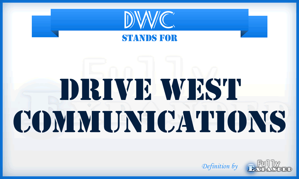 DWC - Drive West Communications