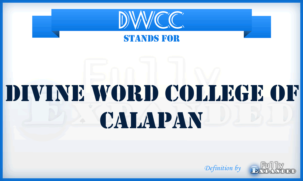 DWCC - Divine Word College of Calapan