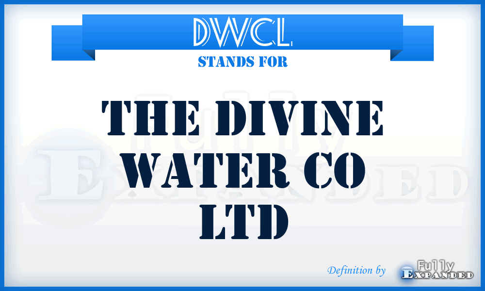 DWCL - The Divine Water Co Ltd