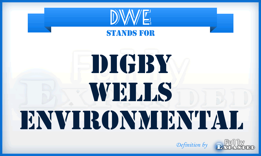 DWE - Digby Wells Environmental