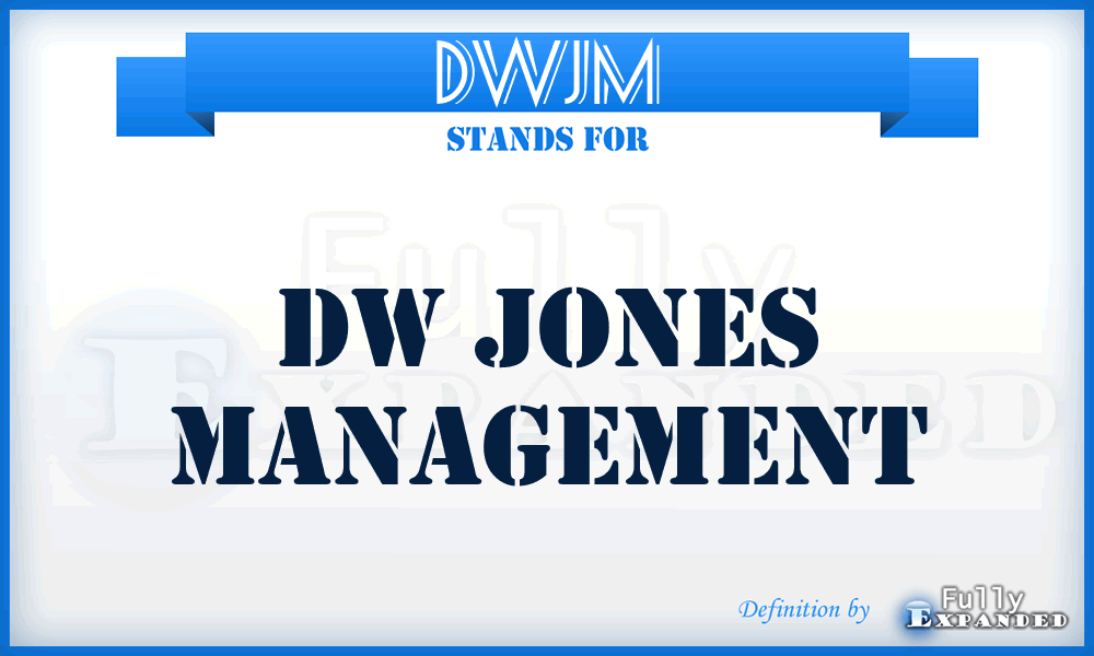 DWJM - DW Jones Management