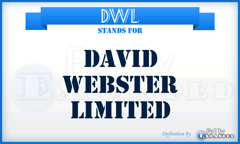 DWL - David Webster Limited