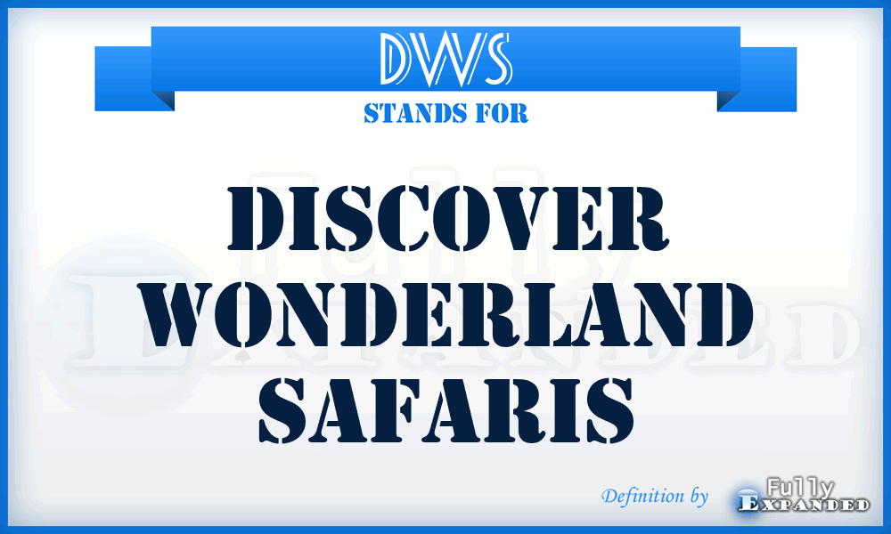 DWS - Discover Wonderland Safaris