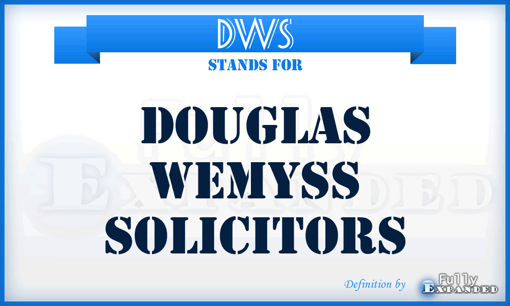 DWS - Douglas Wemyss Solicitors