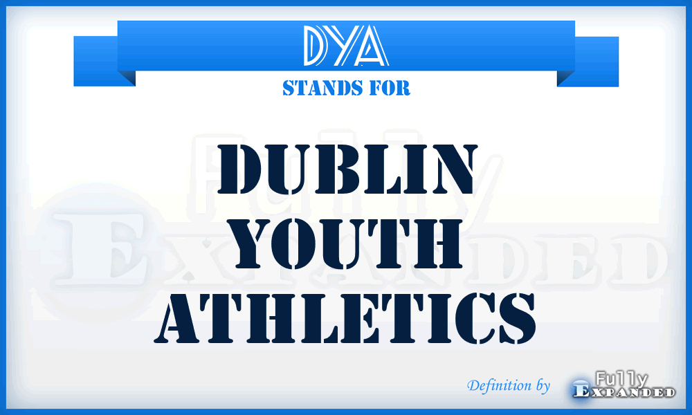 DYA - Dublin Youth Athletics