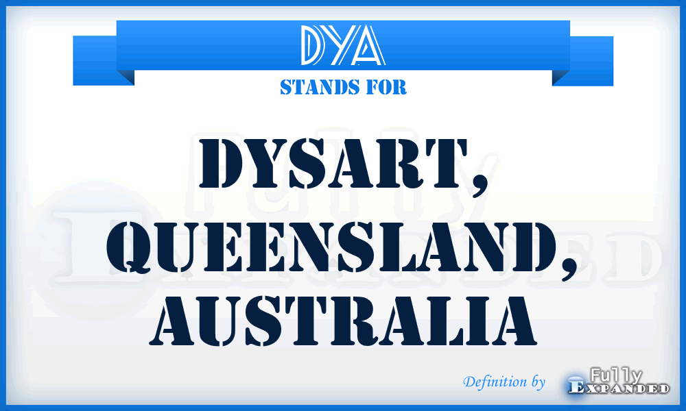 DYA - Dysart, Queensland, Australia