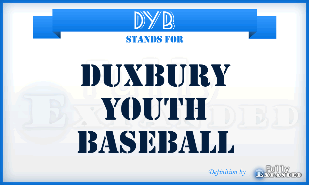 DYB - Duxbury Youth Baseball