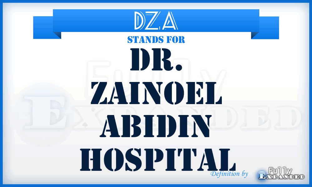 DZA - Dr. Zainoel Abidin hospital