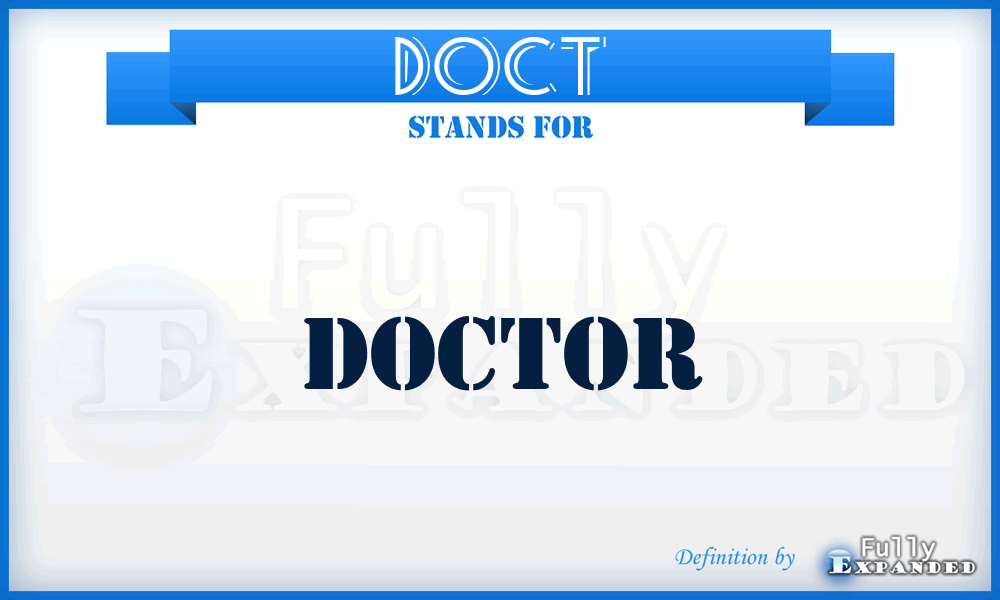 Doct - Doctor