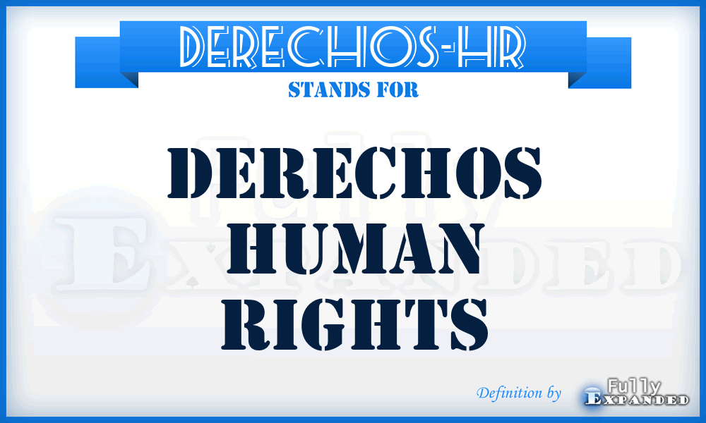 Derechos-HR - Derechos Human Rights