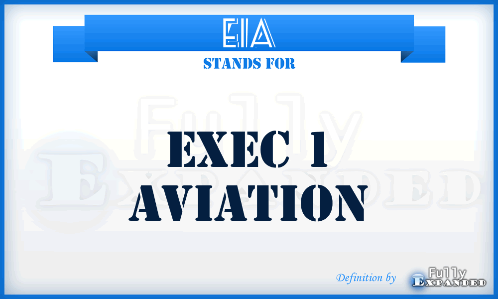 E1A - Exec 1 Aviation