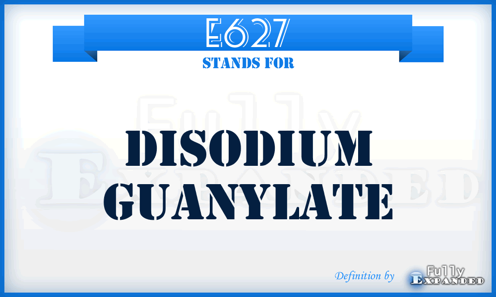 E627 - Disodium guanylate
