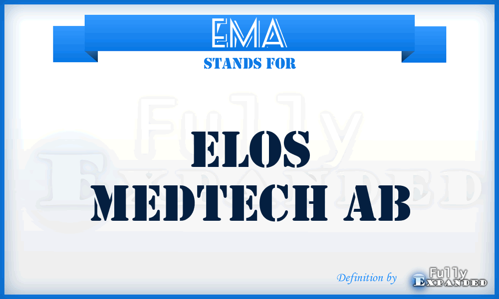 EMA - Elos Medtech Ab