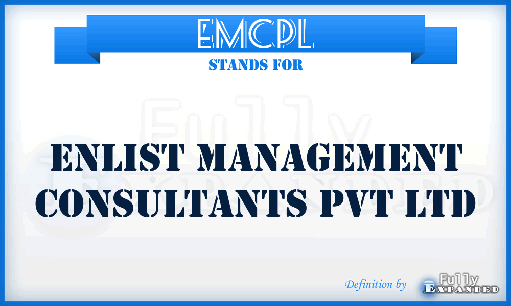 EMCPL - Enlist Management Consultants Pvt Ltd