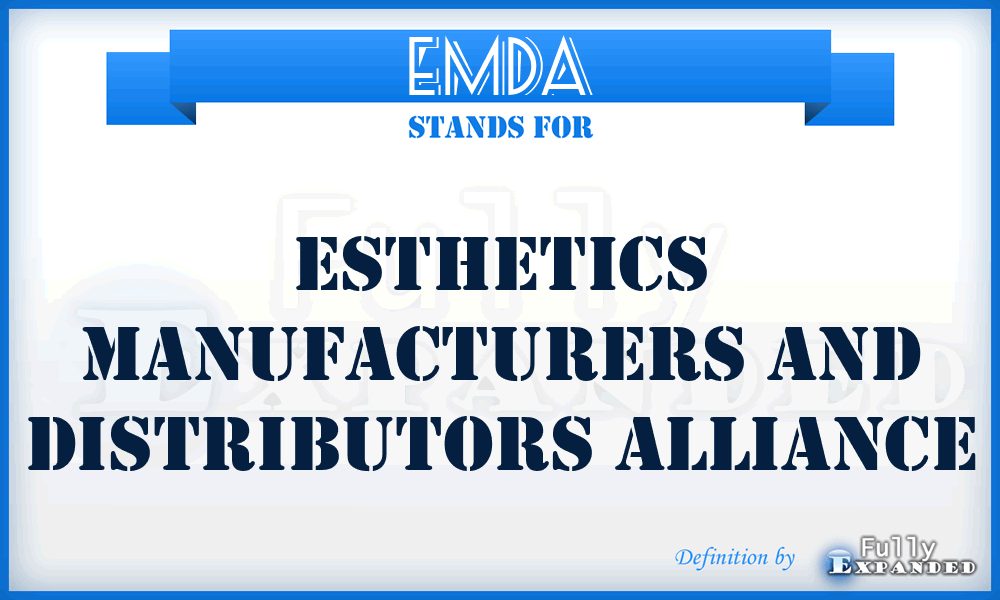 EMDA - Esthetics Manufacturers and Distributors Alliance