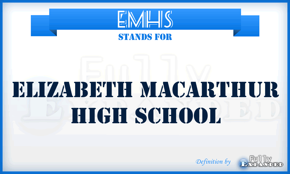 EMHS - Elizabeth Macarthur High School