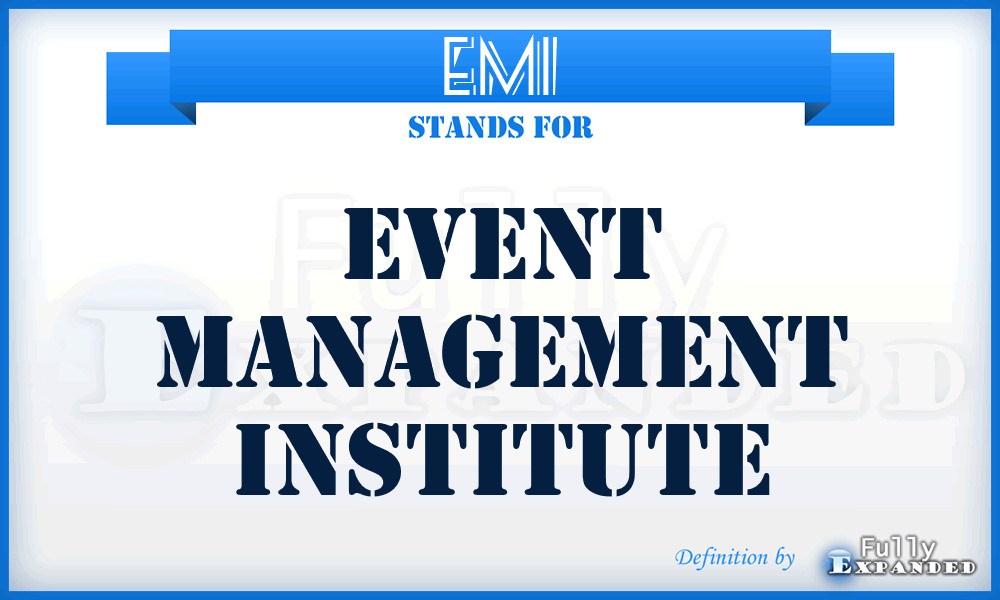 EMI - Event Management Institute