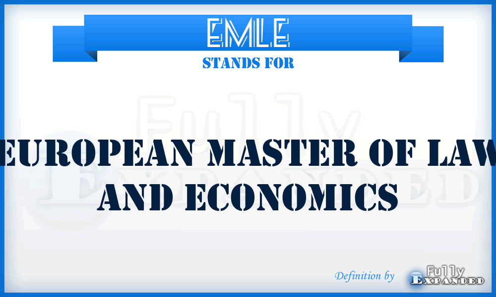 EMLE - European Master Of Law And Economics