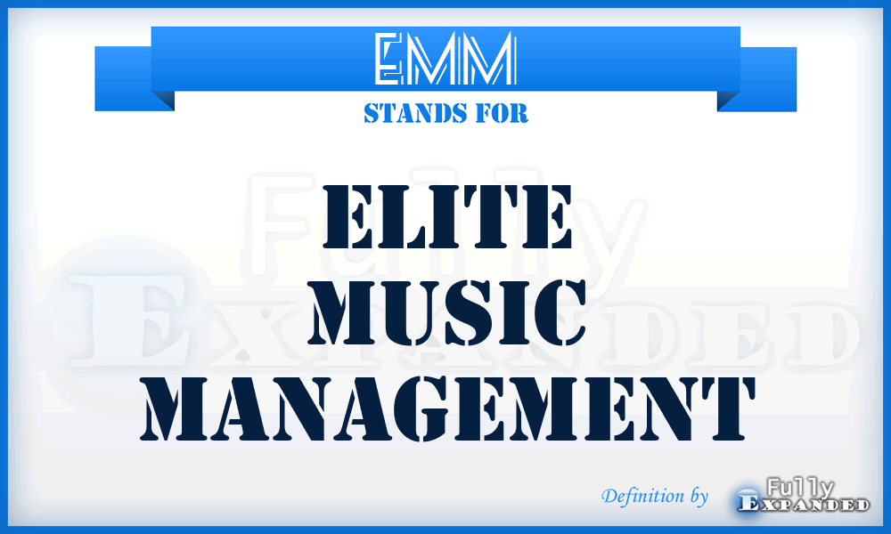 EMM - Elite Music Management