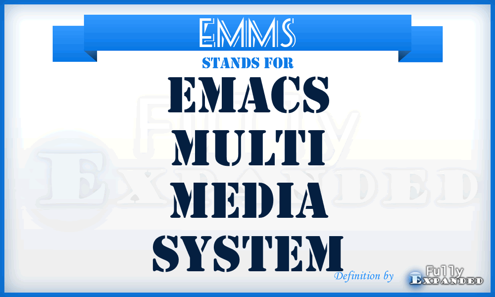 EMMS - Emacs Multi Media System