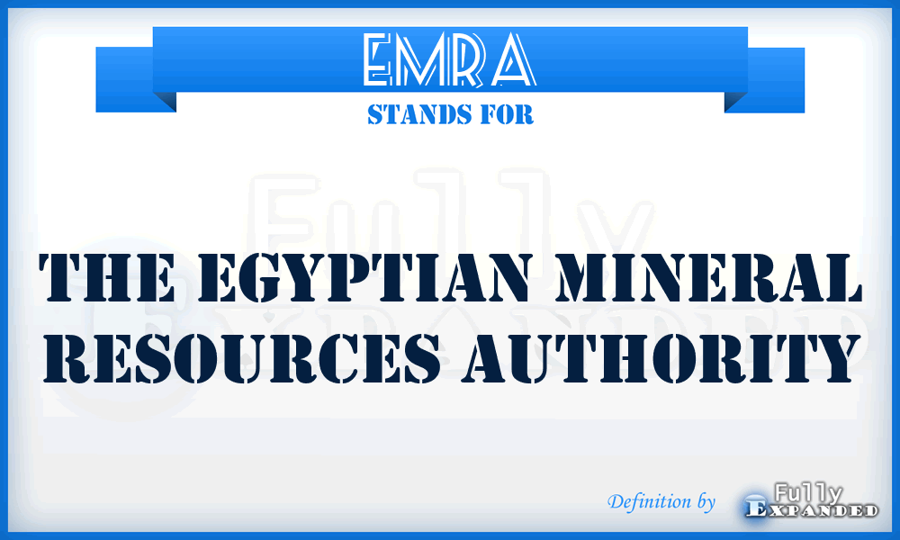EMRA - The Egyptian Mineral Resources Authority