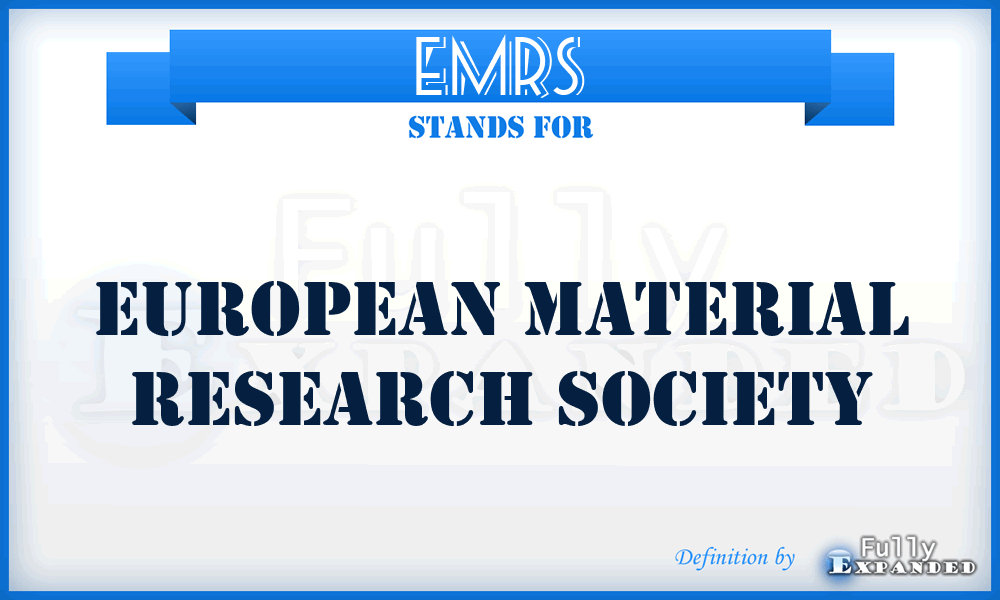 EMRS - European Material Research Society
