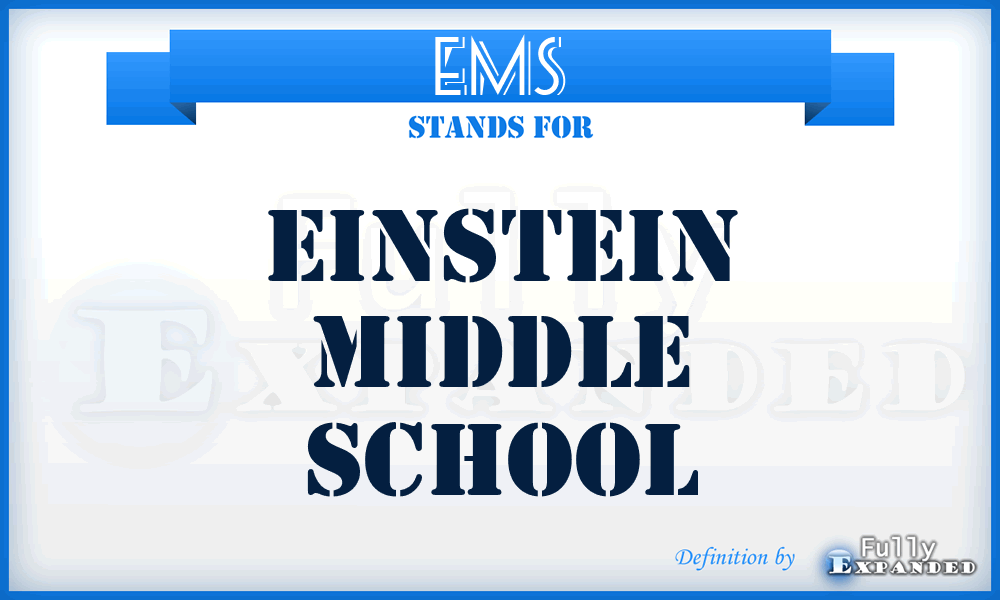 EMS - Einstein Middle School